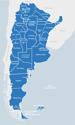 mapa de argentina